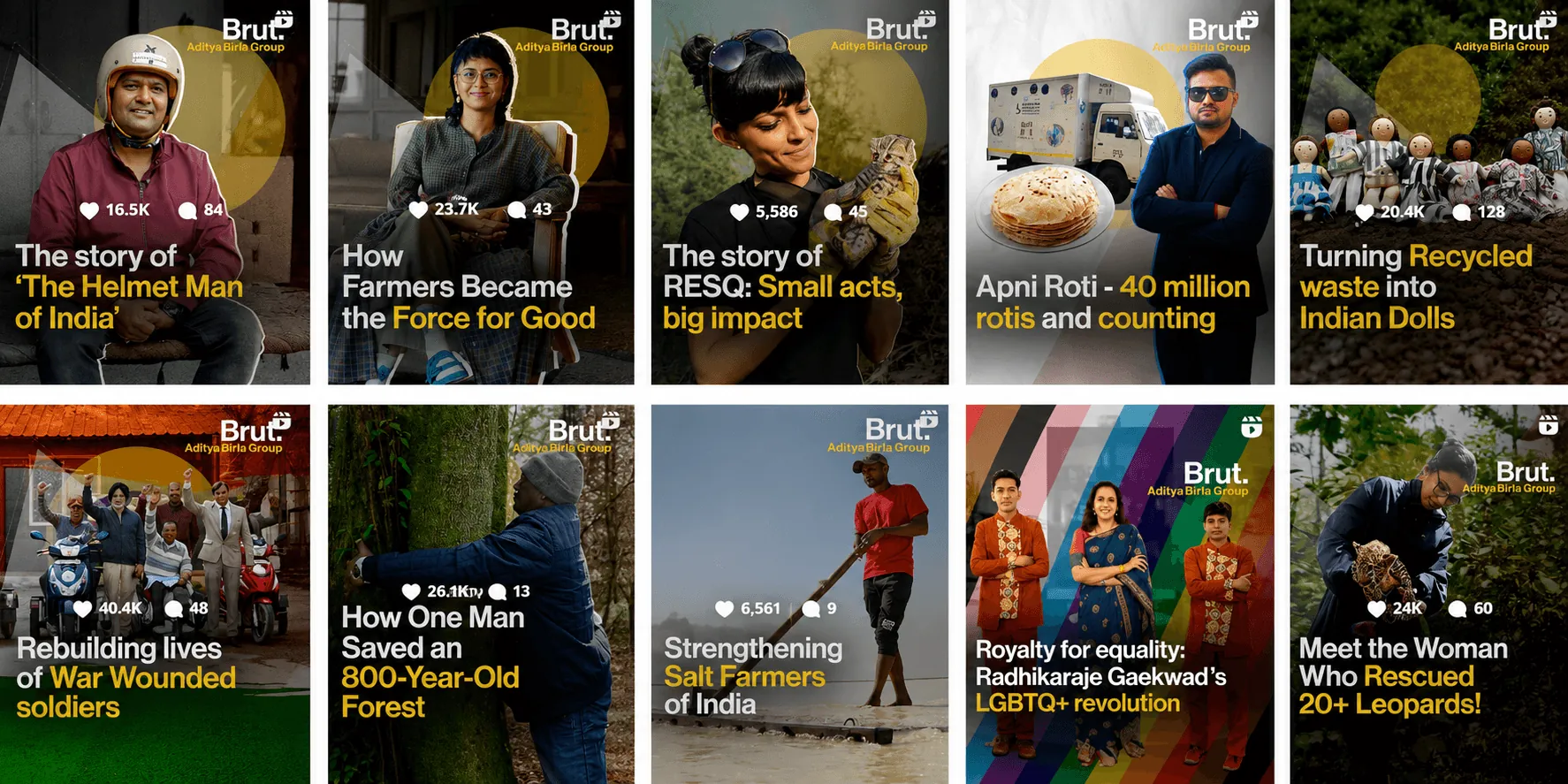 ABG x Brut India storytelling visual - Impulse Digital Marketing Case Study